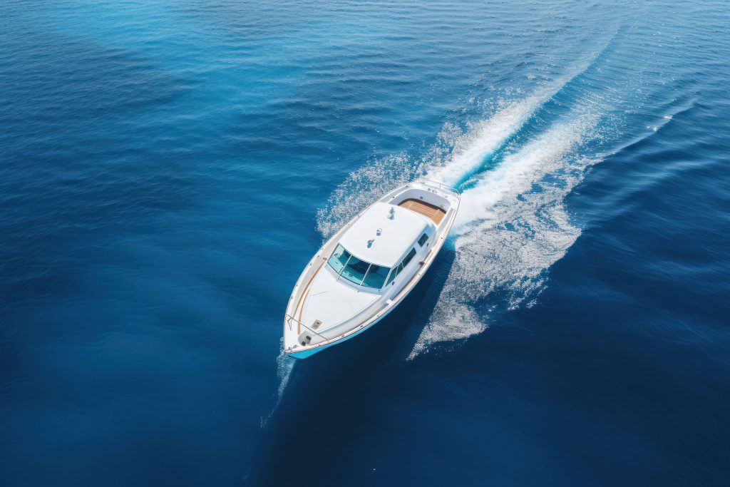 beautiful-modern-white-yacht-sails-blue-sea-ocean-leaving-wave-trail-top-view-min